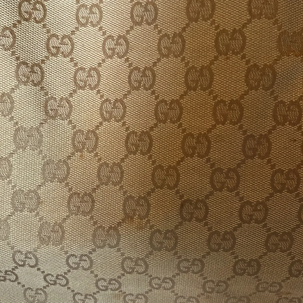 Gucci vintage green teal trim monogram canvas Abbey bag & Gucci dust bag - Picture 5 of 16